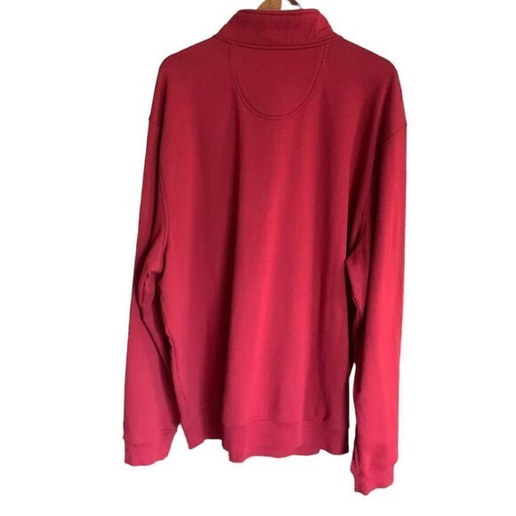 Izod Advantage Performance Stretch Golf Pullover 1/4 Zip Brick Red Sz2XLT - Picture 2 of 7